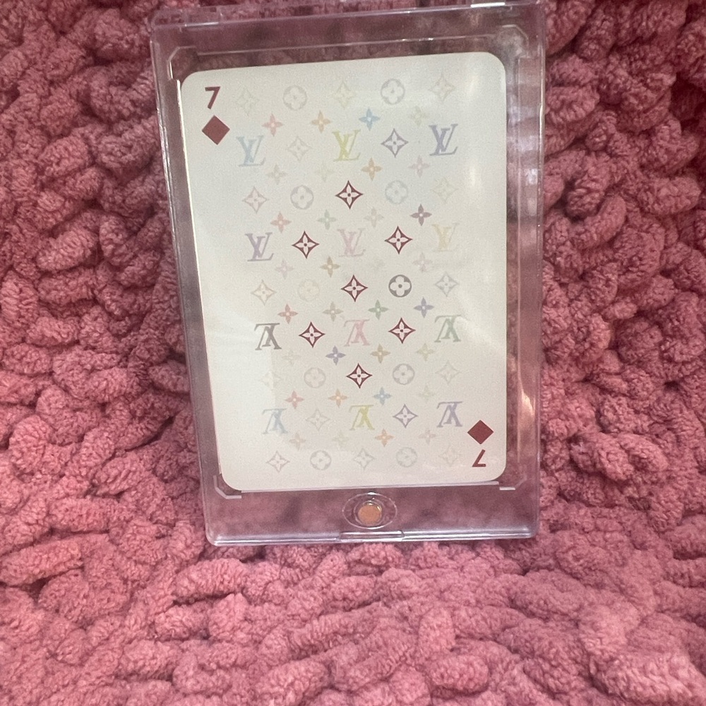 Louis Vuitton Authentic Multicolor Monogram Playing Card in Clear Case
